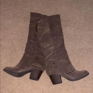 Knee-High Taupe Boots